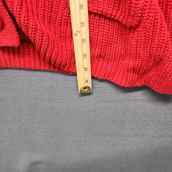 Woman Within Cardigan Sweater Womens Plus Size 3X Red V Neck Casual - Picture 5 of 13